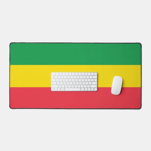 Äthiopia Rasta Flag Schreibtischunterlage (Tastatur & Maus)