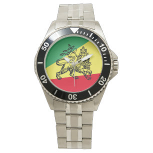 Äthiopia Rasta Löwe von Judah Accessory Äthiopien Armbanduhr