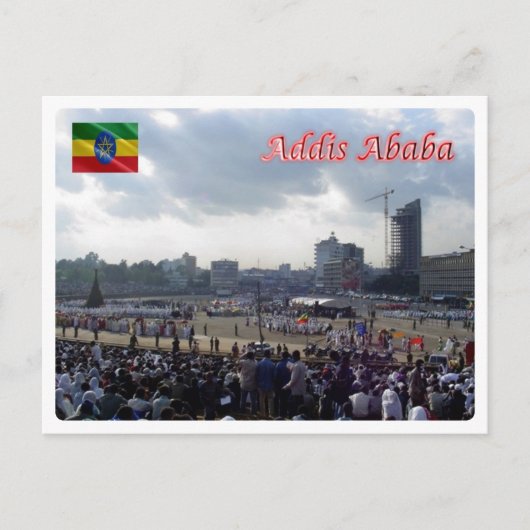 Äthiopien - Addis Abeba - Meskal-Platz - Postkarte (Vorderseite)