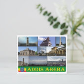 Äthiopien - Addis Abeba - Mosaik - Postkarte (Stehend Vorderseite)
