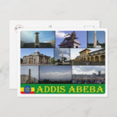 Äthiopien - Addis Abeba - Mosaik - Postkarte (Vorne/Hinten)