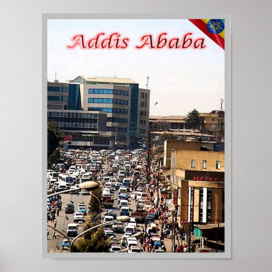 Äthiopien - Addis Abeba - The Bustling Centre - Poster (Vorne)
