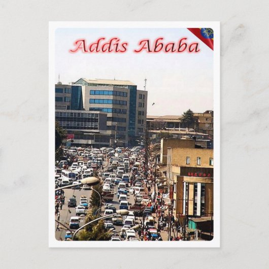 Äthiopien - Addis Abeba - The Bustling Centre - Postkarte (Vorderseite)