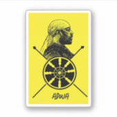 Äthiopien Adwa Menelik Sticker (Vorderseite)