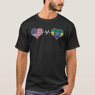 Äthiopien Äthiopien Afrika Flag Proud DNA Amerikan T-Shirt