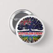 Äthiopien Äthiopien Australien Tree Roots Button (Vorne & Hinten)
