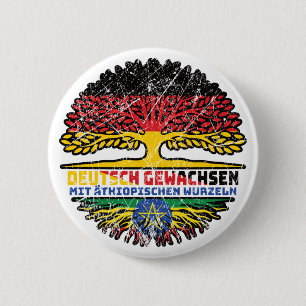 Äthiopien Äthiopisch Deutsch Deutschland Baum Button