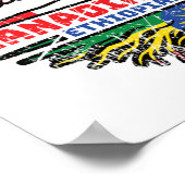 Äthiopien Äthiopisch Kanadische Treuhandflagge Poster (Ecke)