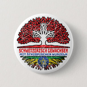 Äthiopien Äthiopisch Schweizer Schweiz Baum Wurzel Button