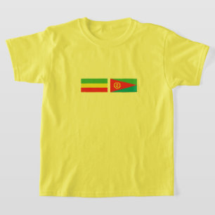 Äthiopien - Eritrea Flaggen T-Shirt