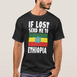 Äthiopien Flag Design Wenn verloren senden Sie mic T-Shirt