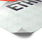 Äthiopien Flag Karte 2.0 Poster (Ecke)