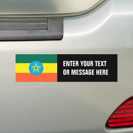 Äthiopien-Flagge Autoaufkleber (Auf Auto)