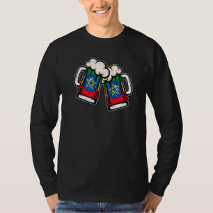 Äthiopien-Flagge Bier-Mug  Cooles äthiopisches Bie T-Shirt
