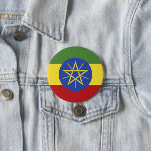 Äthiopien-Flagge Button