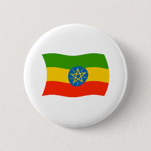 Äthiopien-Flagge-Button Button