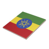 Äthiopien-Flagge Fliese (Seite)