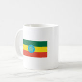 Äthiopien-FLAGGE International Kaffeetasse (Vorderseite Links)