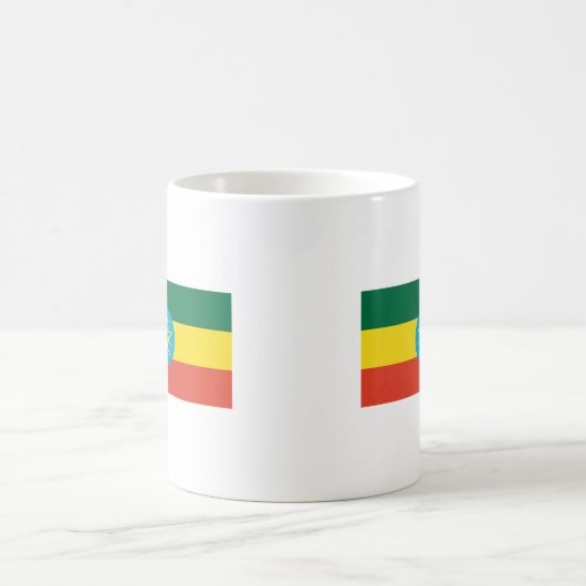Äthiopien-FLAGGE International Kaffeetasse (Mittel)