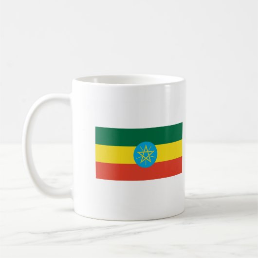 Äthiopien-FLAGGE International Kaffeetasse (Links)