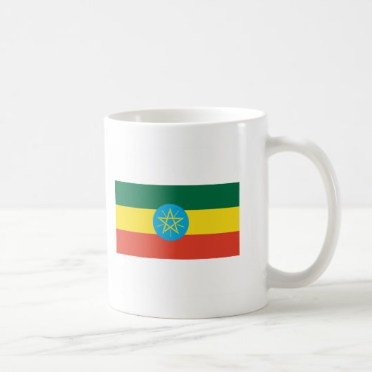 Äthiopien-FLAGGE International Kaffeetasse (Rechts)