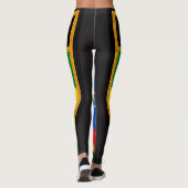 Äthiopien-Flagge Leggings (Rückseite)