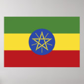 Äthiopien-Flagge Poster (Vorne)