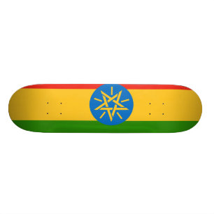 Äthiopien-Flagge Skateboard