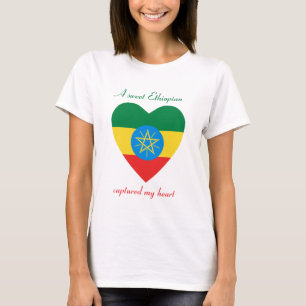 Äthiopien-Flaggen-Schatz-T - Shirt