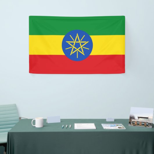 Äthiopien-Flaggenbanner Banner (Messeveranstaltung)