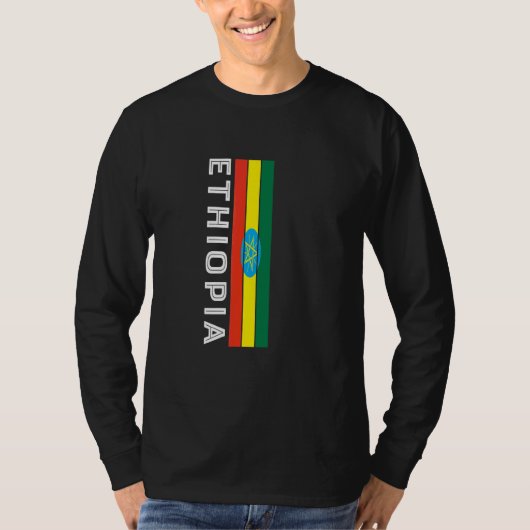 Äthiopien Flaggenfarben T-Shirt (Vorderseite)