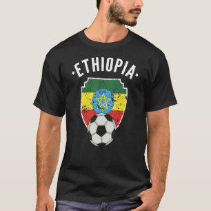 Äthiopien Fußball Äthiopien Flag Fußball Äthiopien T-Shirt