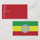 Äthiopien - Geschäft Visitenkarte (Vorne/Hinten)