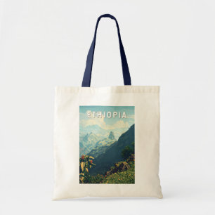 Äthiopien Illustration Travel Art Vintag Tragetasche