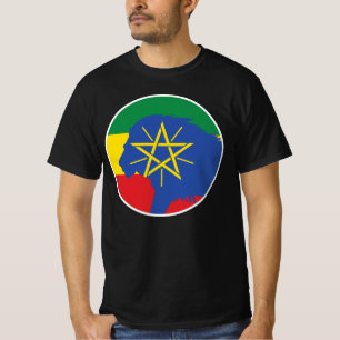Äthiopien Lion Äthiopische Nationale Tierflagge T-Shirt