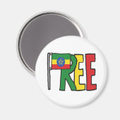 Äthiopien Magnet (Vorderseite/Rückseite)