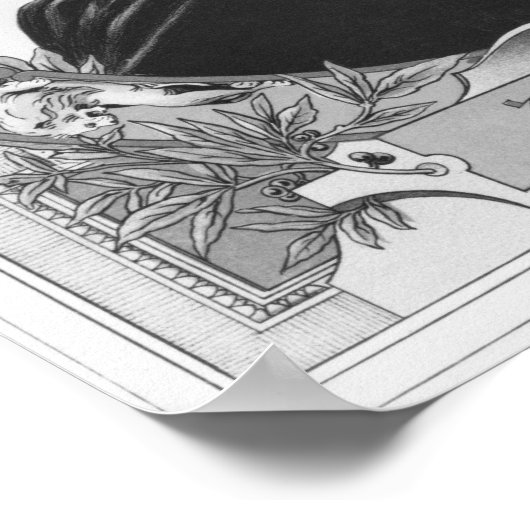 Äthiopien, Menelik II Poster (Ecke)