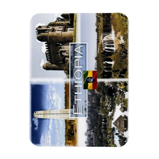 Äthiopien - Mosaik - Magnet (Vertikal)