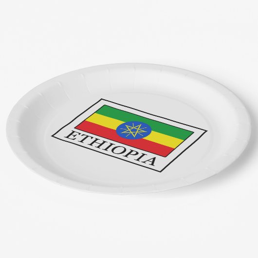 Äthiopien Pappteller (Schrägansicht)