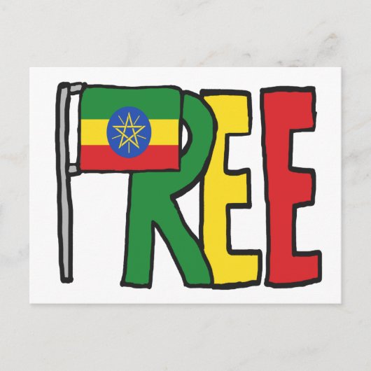 Äthiopien Postkarte (Vorderseite)