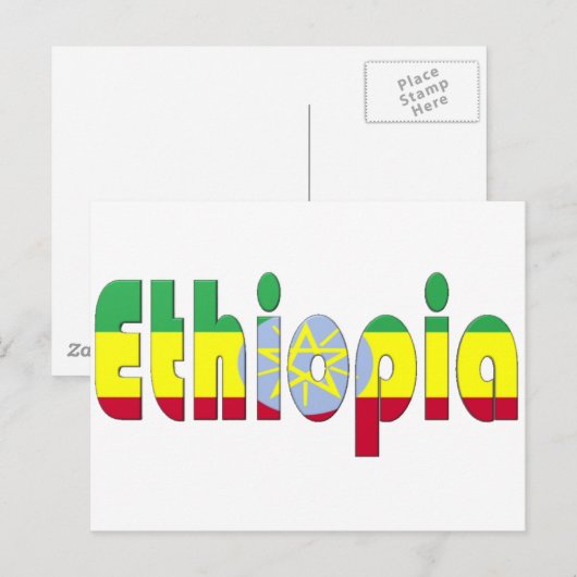 Äthiopien Postkarte (Vorne/Hinten)