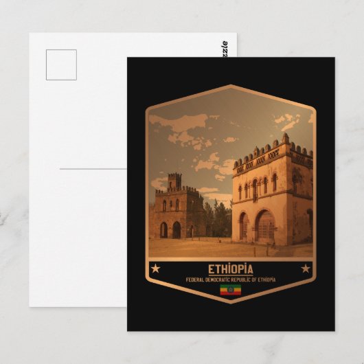 Äthiopien Postkarte (Vorne/Hinten)