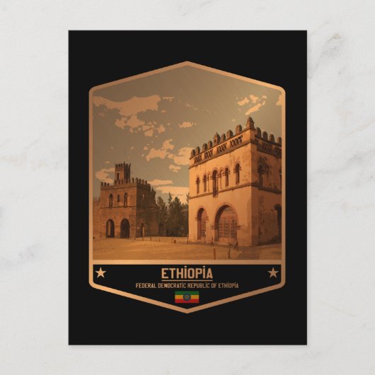 Äthiopien Postkarte (Vorderseite)