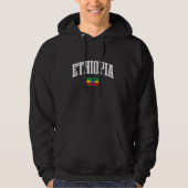 Äthiopien Pride äthiopische Flagge Afrikanische Wu Hoodie (Vorderseite)