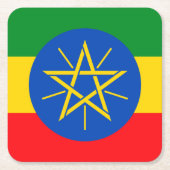 Äthiopien Rechteckiger Pappuntersetzer (Vorderseite)