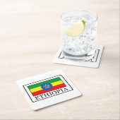 Äthiopien Rechteckiger Pappuntersetzer (Vor Ort)