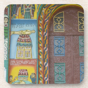 Äthiopien: Region Tigray, Axum, Christ Church, Getränkeuntersetzer