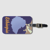 Äthiopien Reiseplakat Gepäckanhänger (Vorderseite (Horizontal))