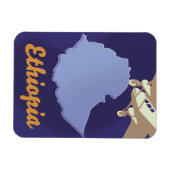 Äthiopien Reiseplakat Magnet (Horizontal)