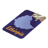 Äthiopien Reiseplakat Magnet (Linke Seite)